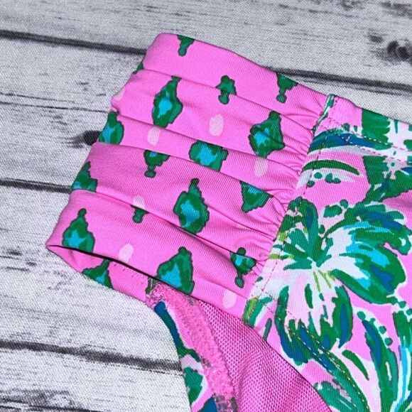 Lilly Pulitzer High Waisted Clancy Bikini Bottoms Oh Diamond Girl Engineered - Picture 5 of 11